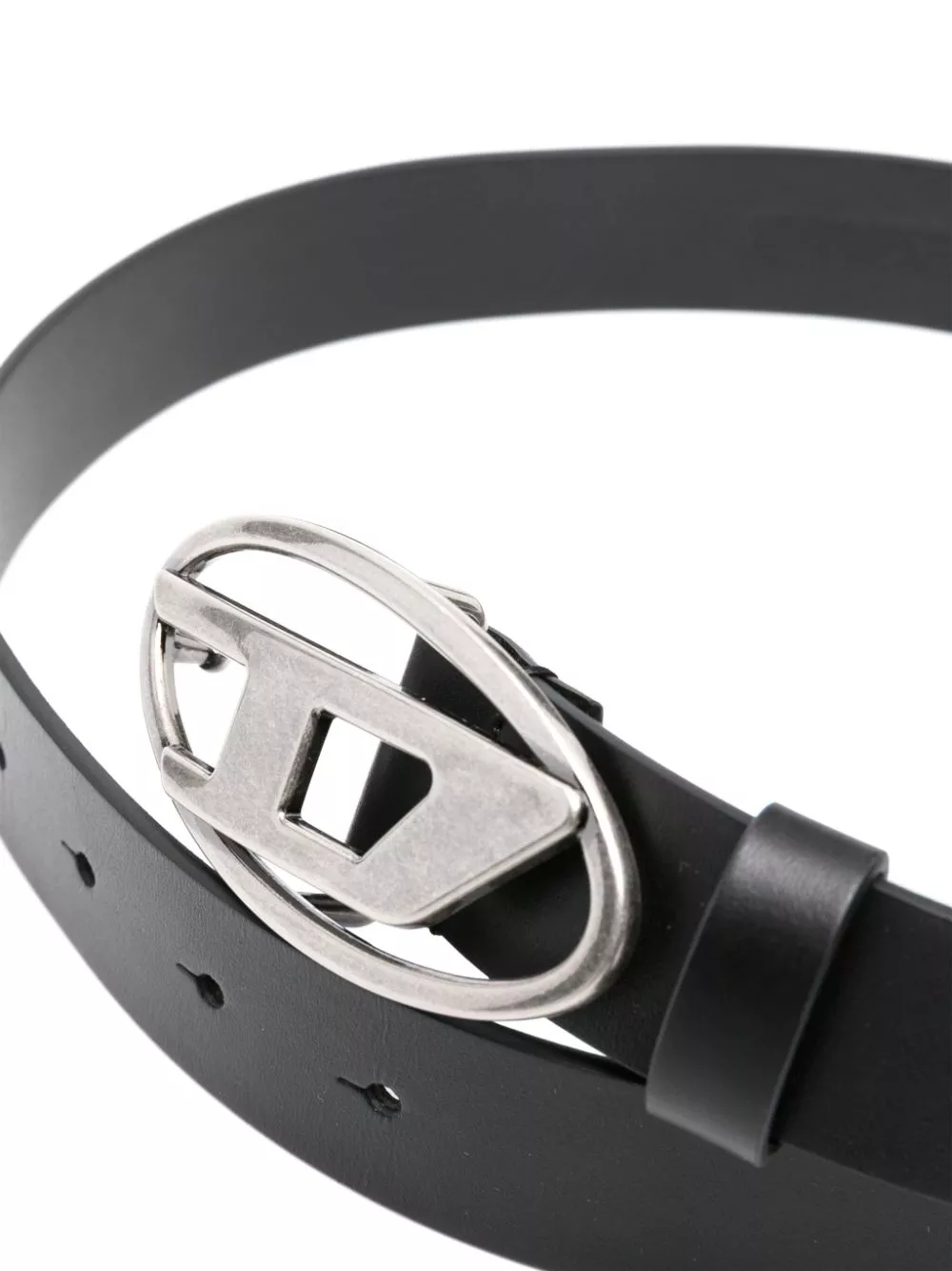 Cheap Diesel Oval D-buckle leather belt Men 0124