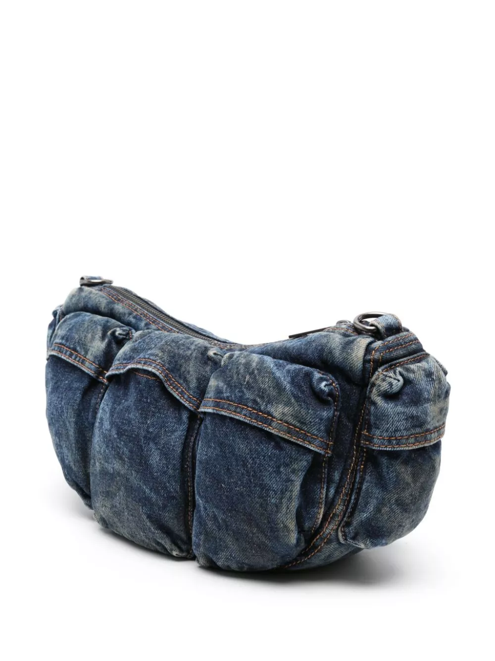 Affordable Diesel Re-Edition Travel 3000 denim shoulder bag Men 0123