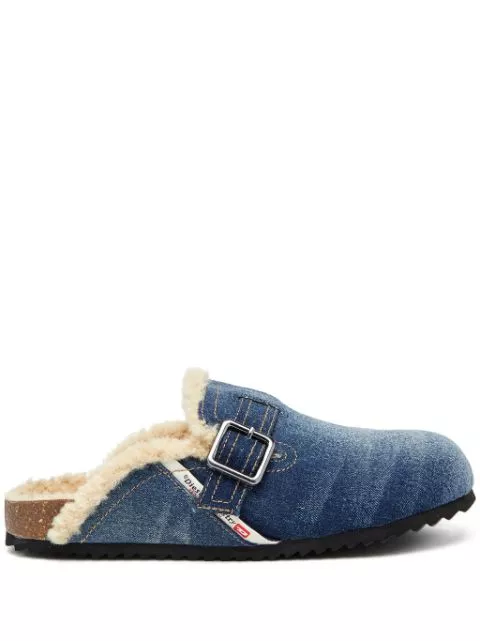 Diesel D-Woodstock denim slippers Men 0115