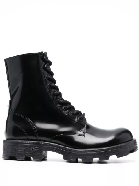 Diesel D-Hammer lace-up leather boots Men 0115