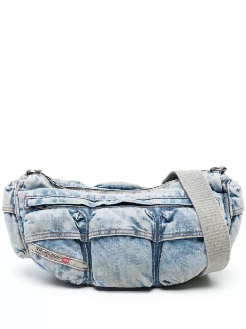 Diesel Re-Edition Travel 3000 denim shoulder bag Men 0113