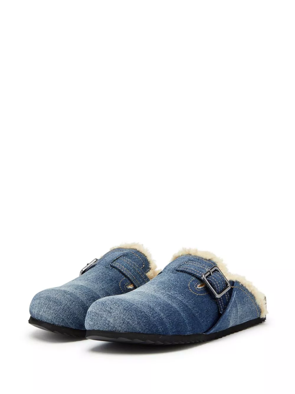 Cheap Diesel D-Woodstock denim slippers Men 0115