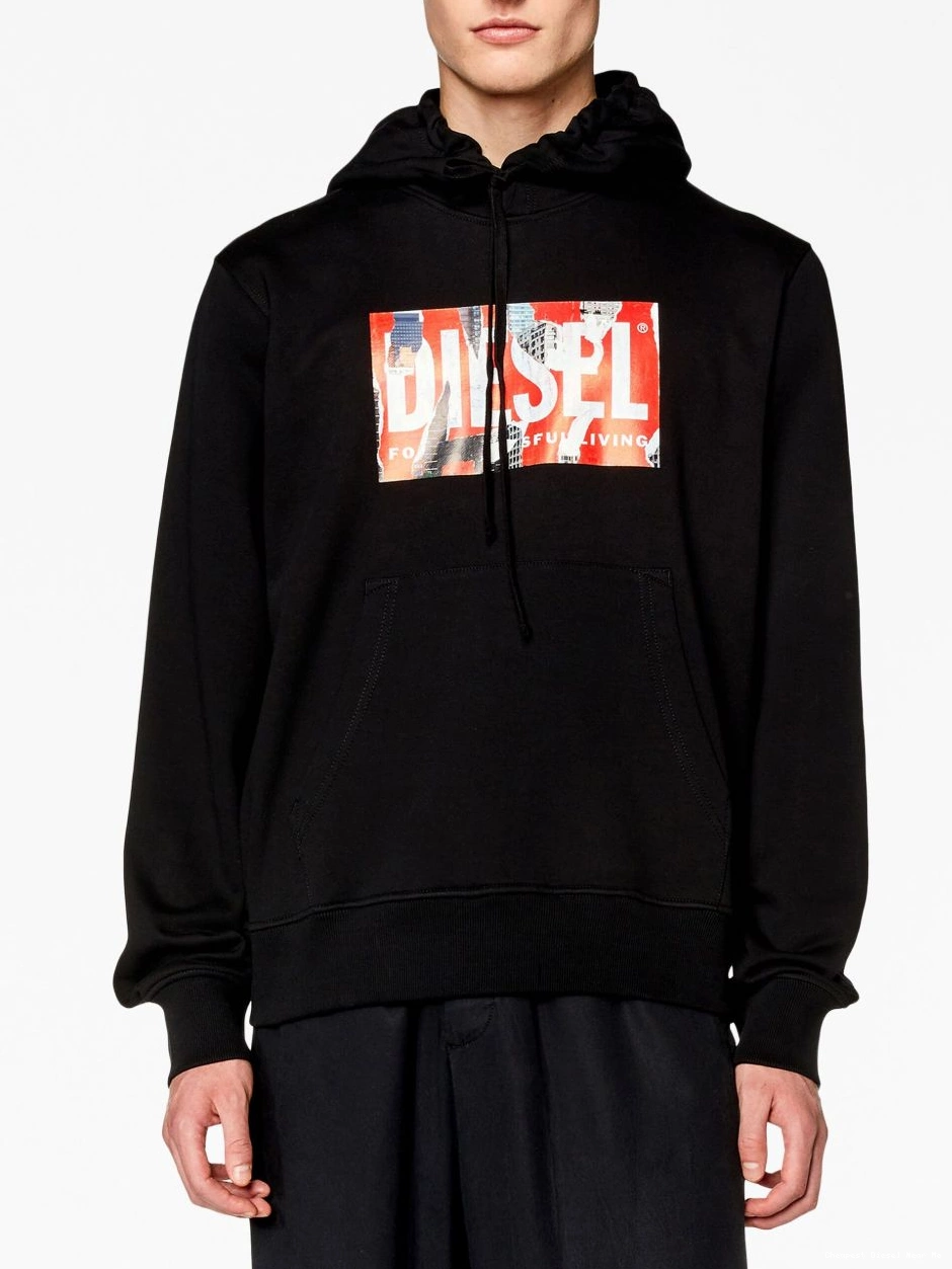 Cheap Diesel hoodie logo-print S-Ginn-Hood-L4 Men 0210