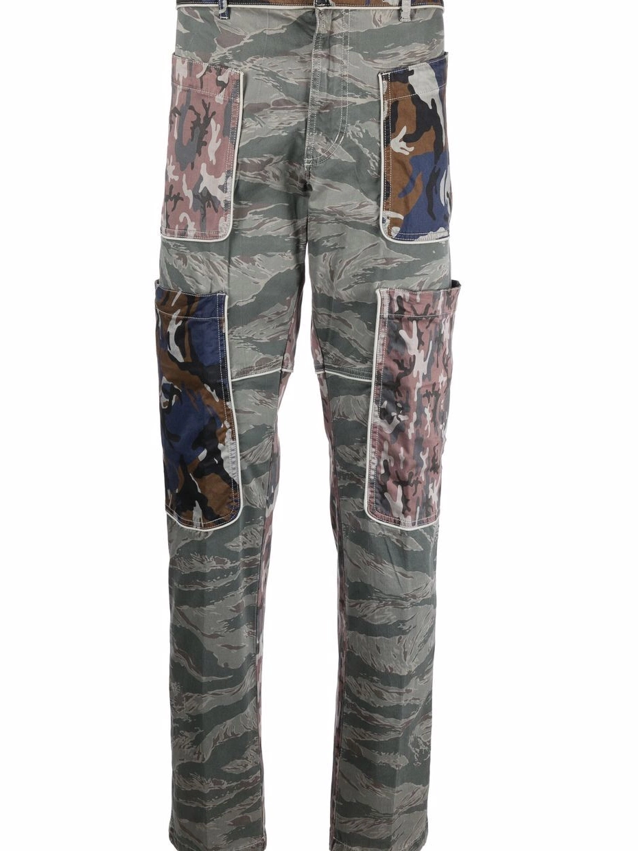 Affordable trousers Diesel camouflage-print Men straight-leg 0224