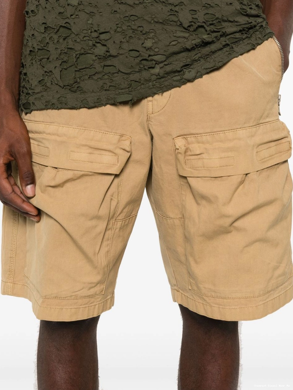 Affordable mid-rise Men P-Beeck Diesel cargo shorts 0225