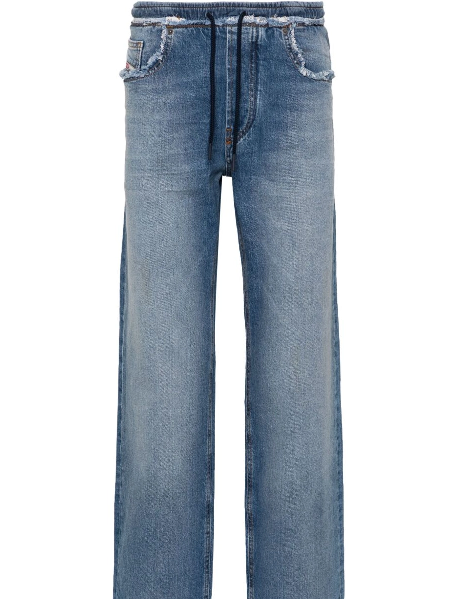 Affordable Diesel straight Men drawstring jeans mid-rise 0224