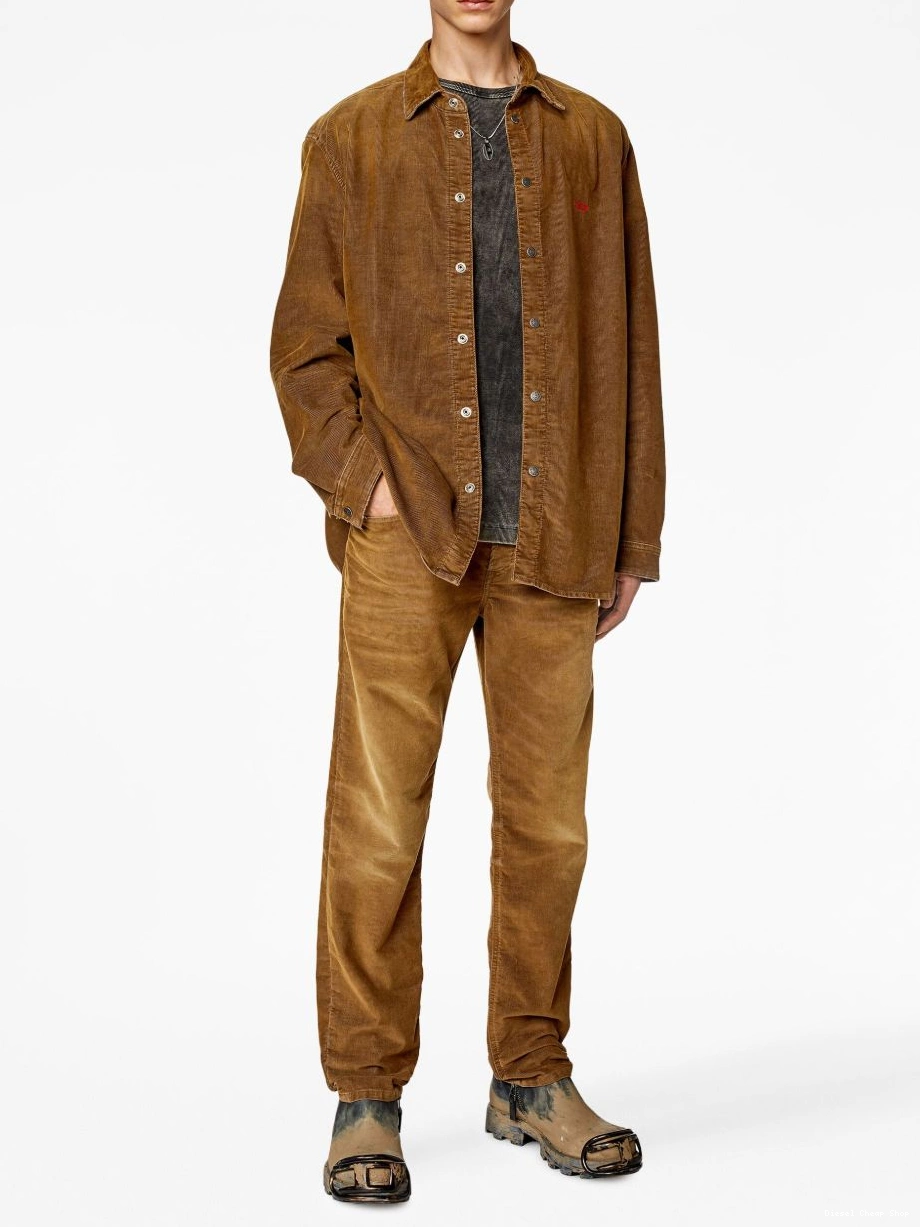 Affordable Men corduroy Diesel shirt D-Simply-Over 0220