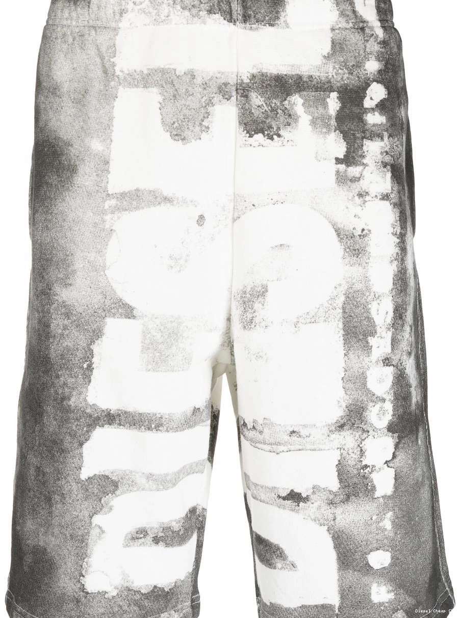 Cheap track P-Marshy logo-print Men Diesel shorts 0216