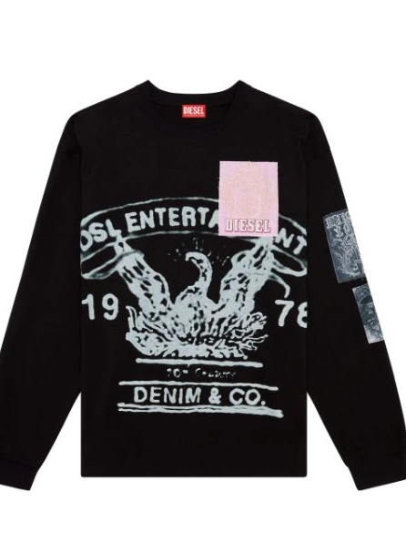 Affordable Men jumper cotton Diesel graphic-print 0212