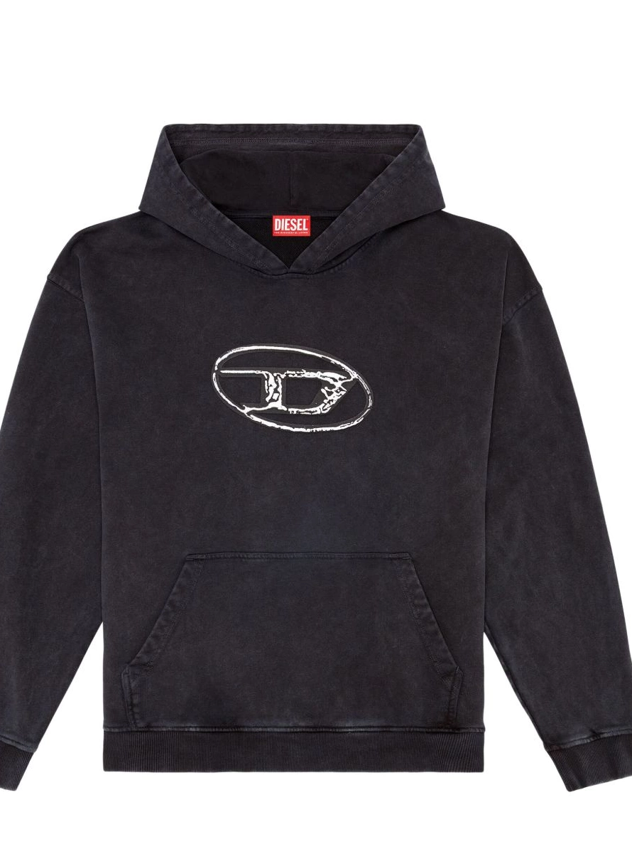 Affordable S-Boxt Diesel Men hoodie logo-print cotton 0214