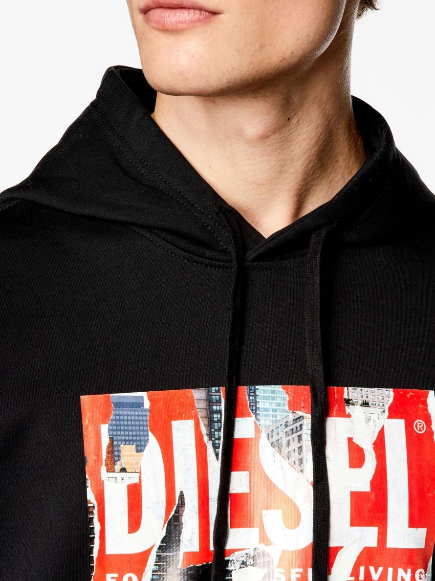 Cheap hoodie S-Ginn-Hood-L4 Men Diesel logo-print 0212