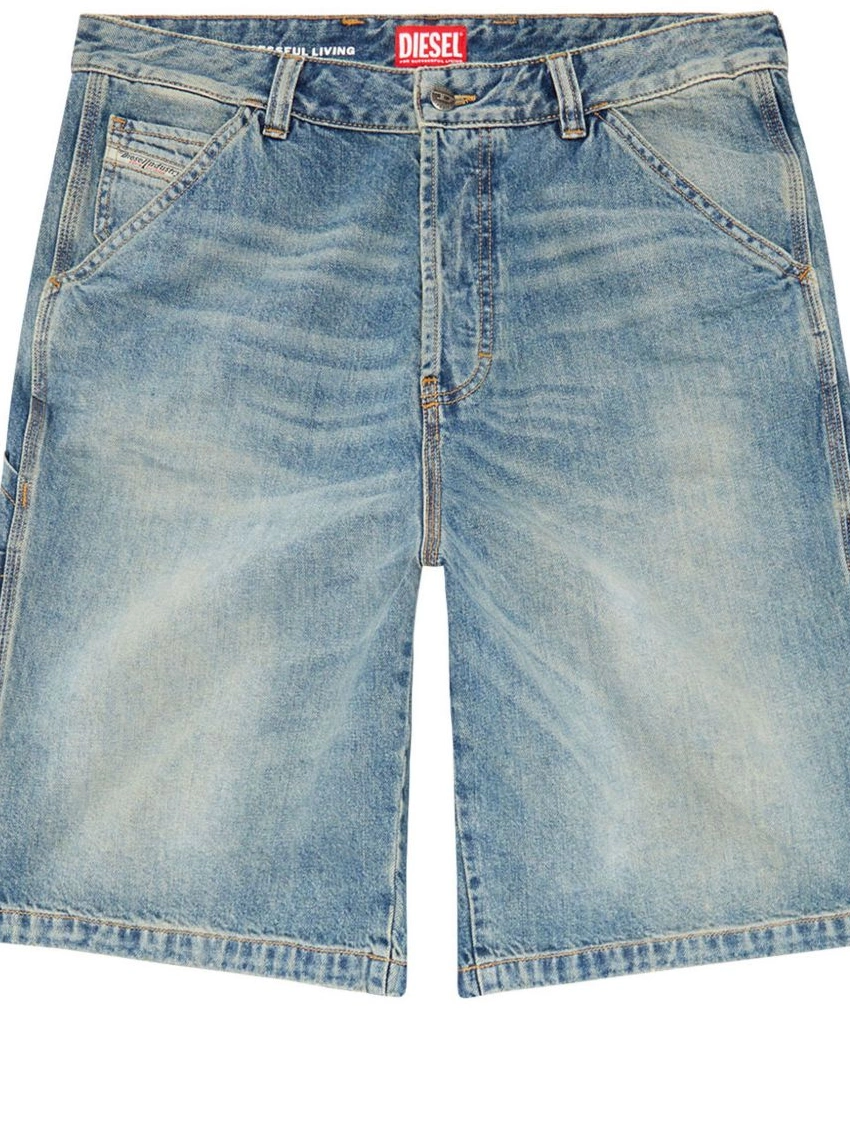 Cheap Men denim Diesel D-Livery shorts 0208