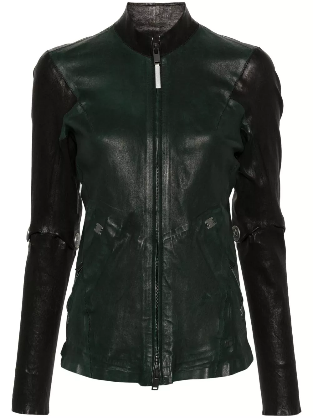 Affordable Diesel two-tone leather jacket Women 0206