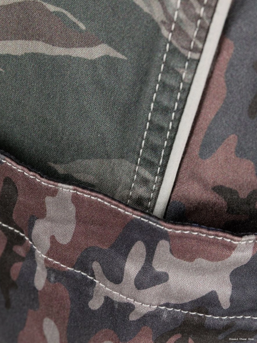 Affordable trousers Diesel camouflage-print Men straight-leg 0224