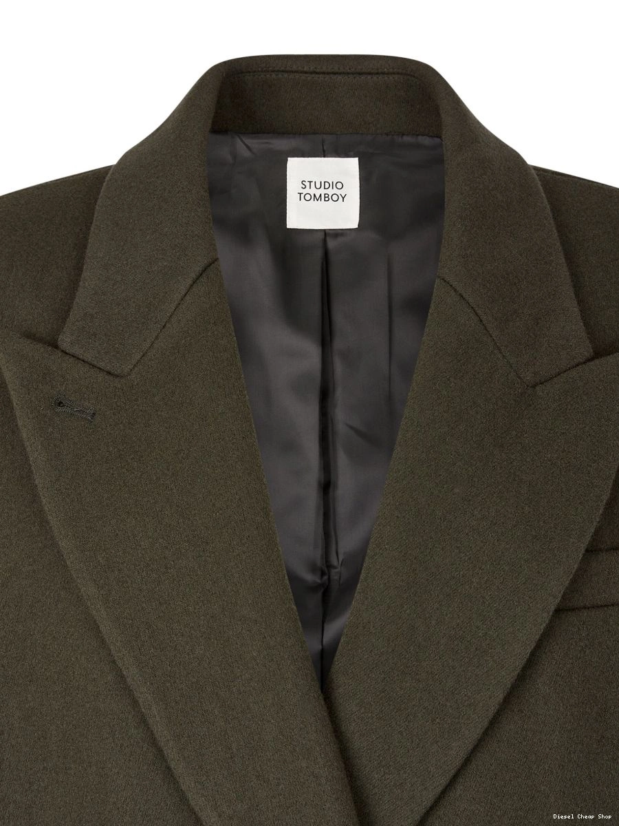 Cheap Men double-breasted coat Diesel tailored 0226