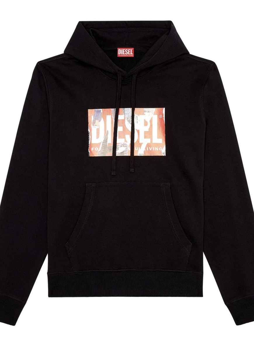 Cheap hoodie S-Ginn-Hood-L4 Men Diesel logo-print 0212